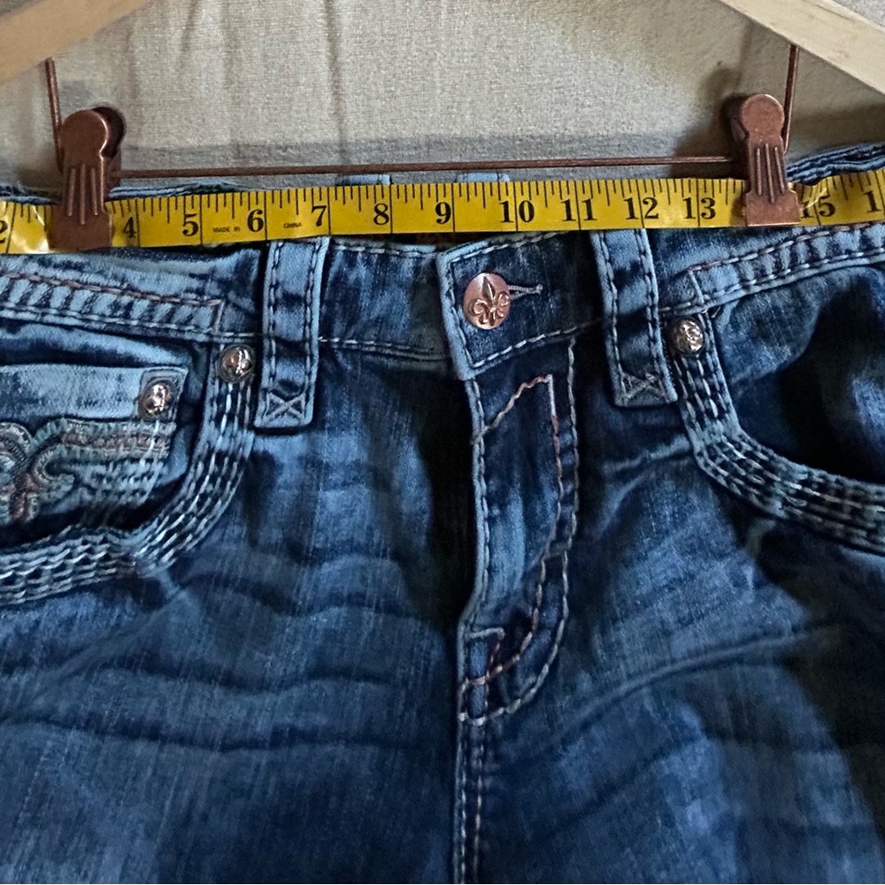 Rock Revival Men's Relaxed Blue Distressed Jeans - Picture 9 of 13